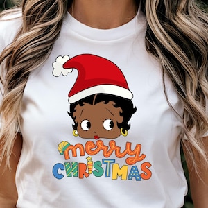 Black Betty Boop Merry Christmas - Etsy