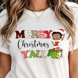 Black Betty Boop Merry Christmas - Etsy