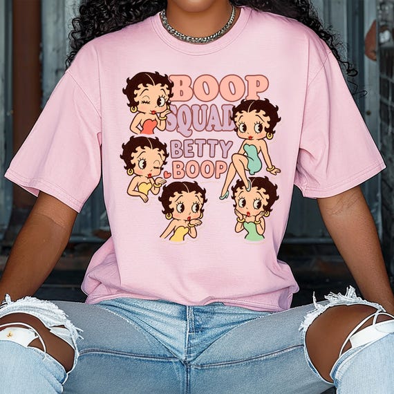 Comfort Colors Betty Boop Shirt, Betty Boop Merchandise, Betty Boop Fan Gift, Cute Betty Boop Design Tshirt, Womens Vintage Streetwear Style