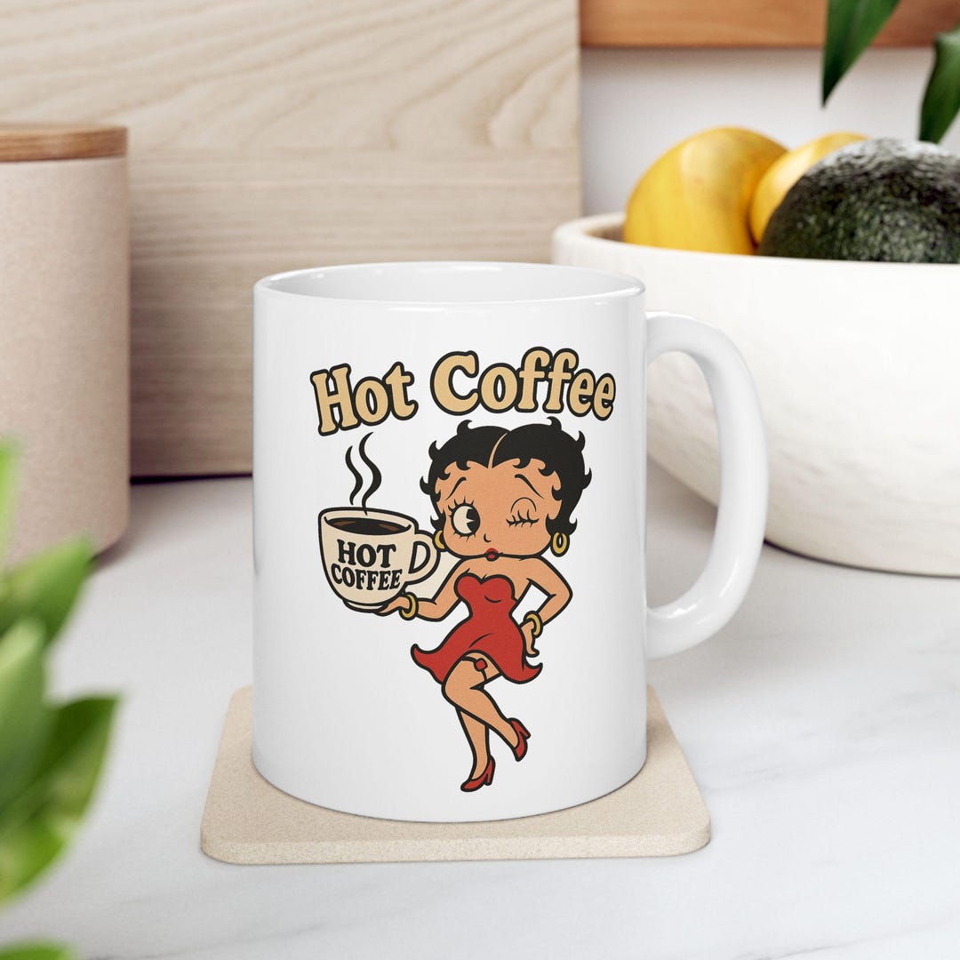 Betty Boop Coffee Mug, Christmas Gift, 11oz/15oz Ceramic Mug - Etsy Israel