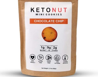 KetoNut Mini Cookies - Schokoladenchip (4 Erpack, je 60 gr)