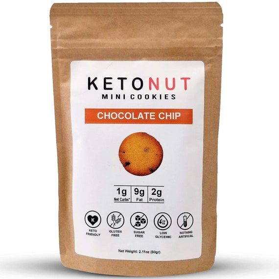 Ketonut Mini Cookies - Chocolate Chip (4 Pack, 60 Gr Each) - Etsy