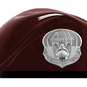 Air Force Pararescue Military Maroon Ceramic Beret-Veteran Owned Business