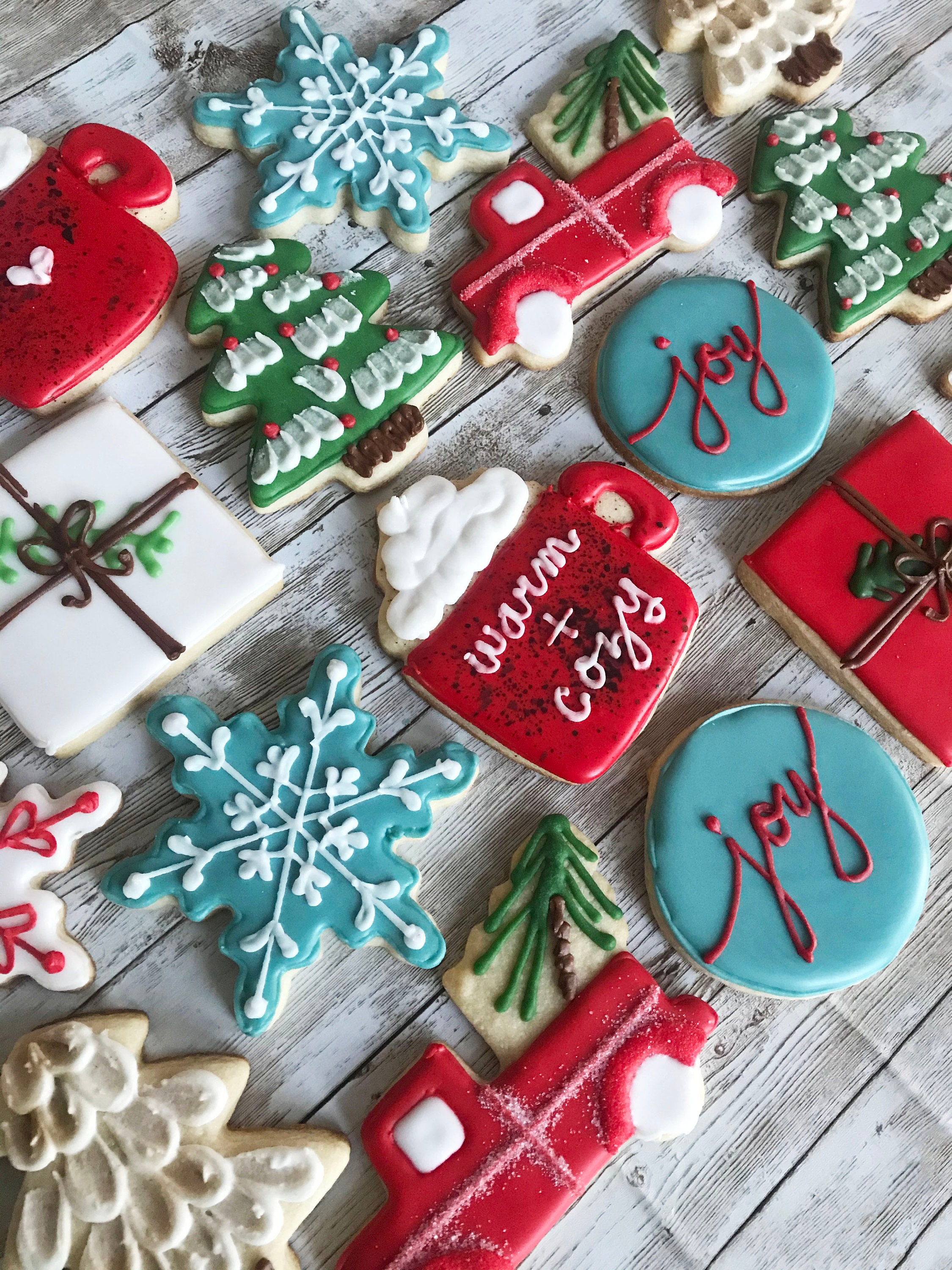 Warm & Cozy Christmas Cookie Set Etsy UK