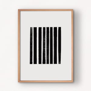 Printable Wall Art, Modern Abstract Print, Black and White Minimalist Home Decor, Instant Download