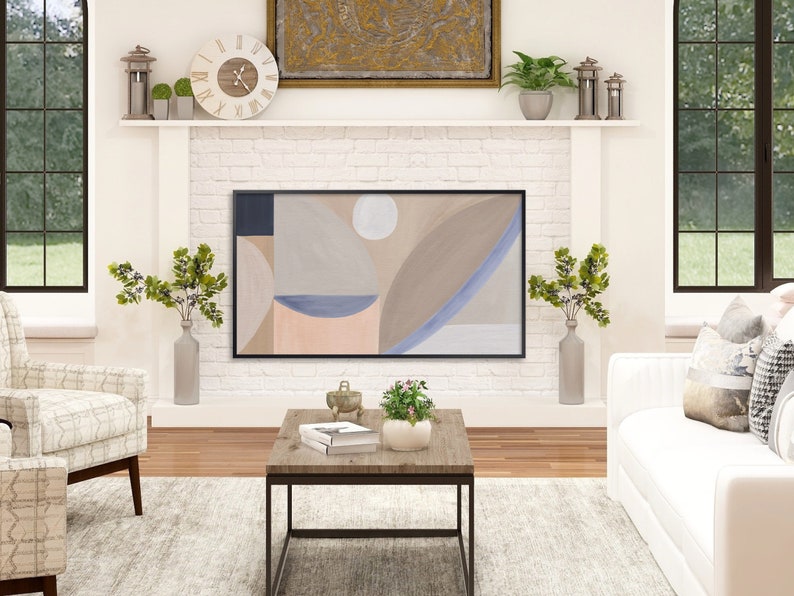 Frame TV Art Abstract Samsung TV Art Mode Digital Modern Art Etsy