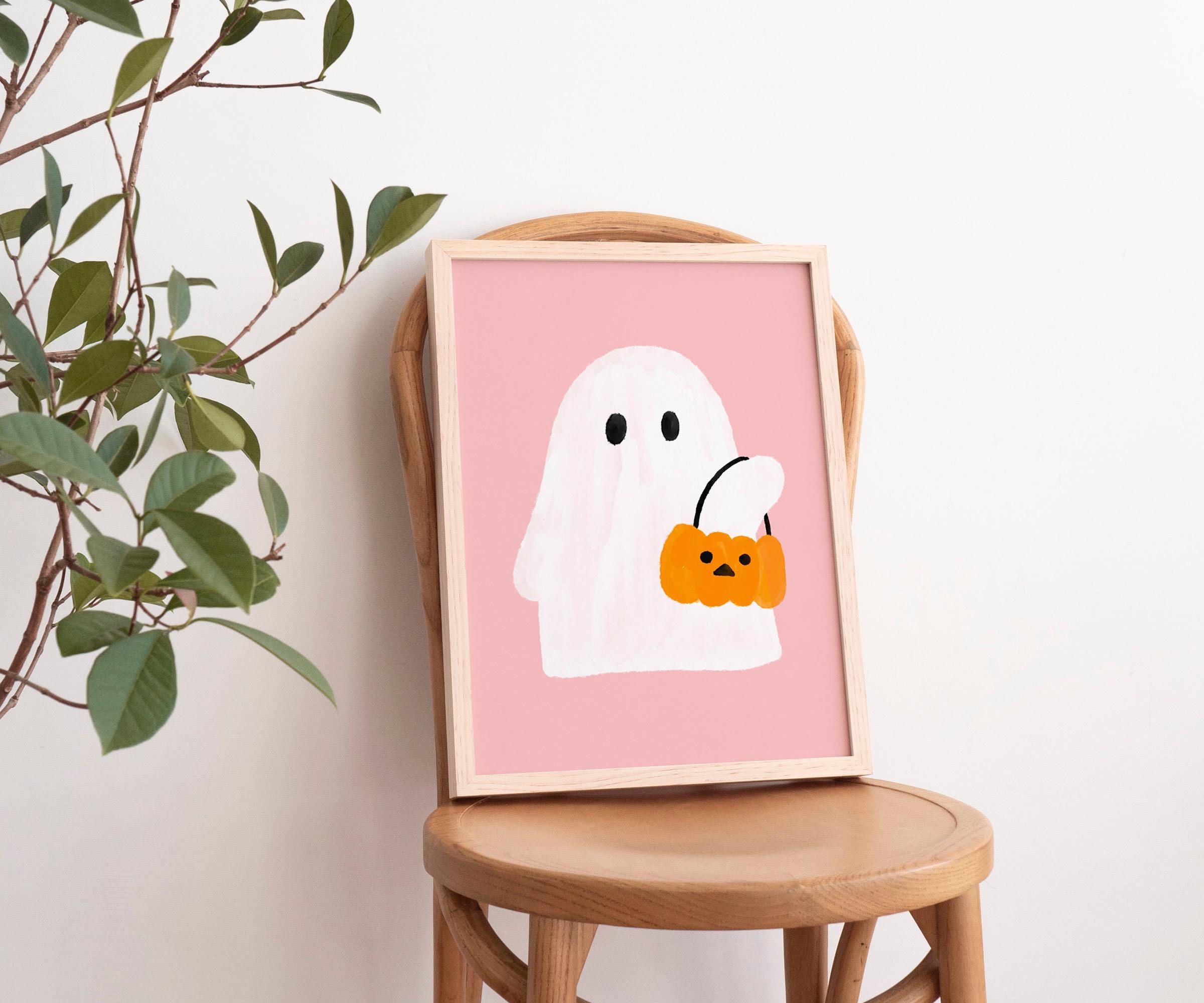Halloween Printable Wall Art Ghost | Cute Funny Halloween Print | Jack ...