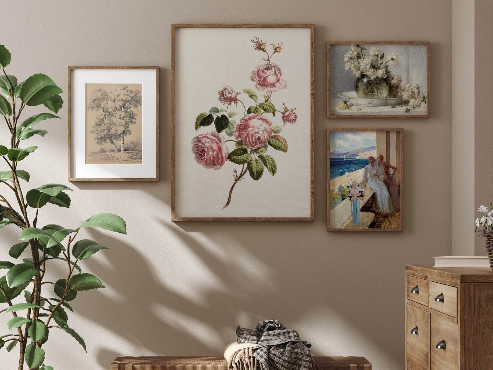 Vintage Gallery Wall Set Printable Wall Art Set of 9 Gallery - Etsy