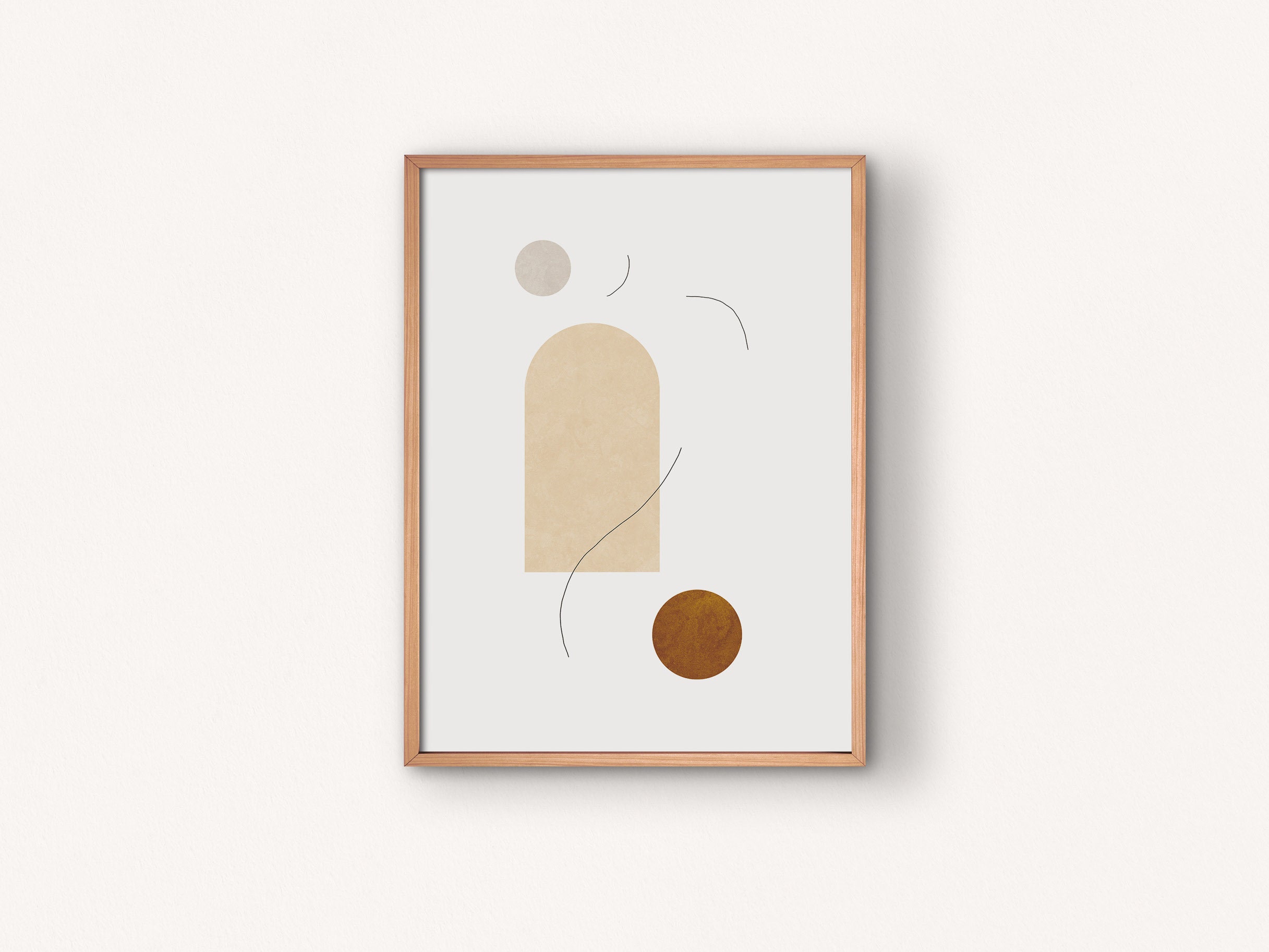 Minimalist Abstract Painting Wall Art Imprimable Aesthetic Etsy