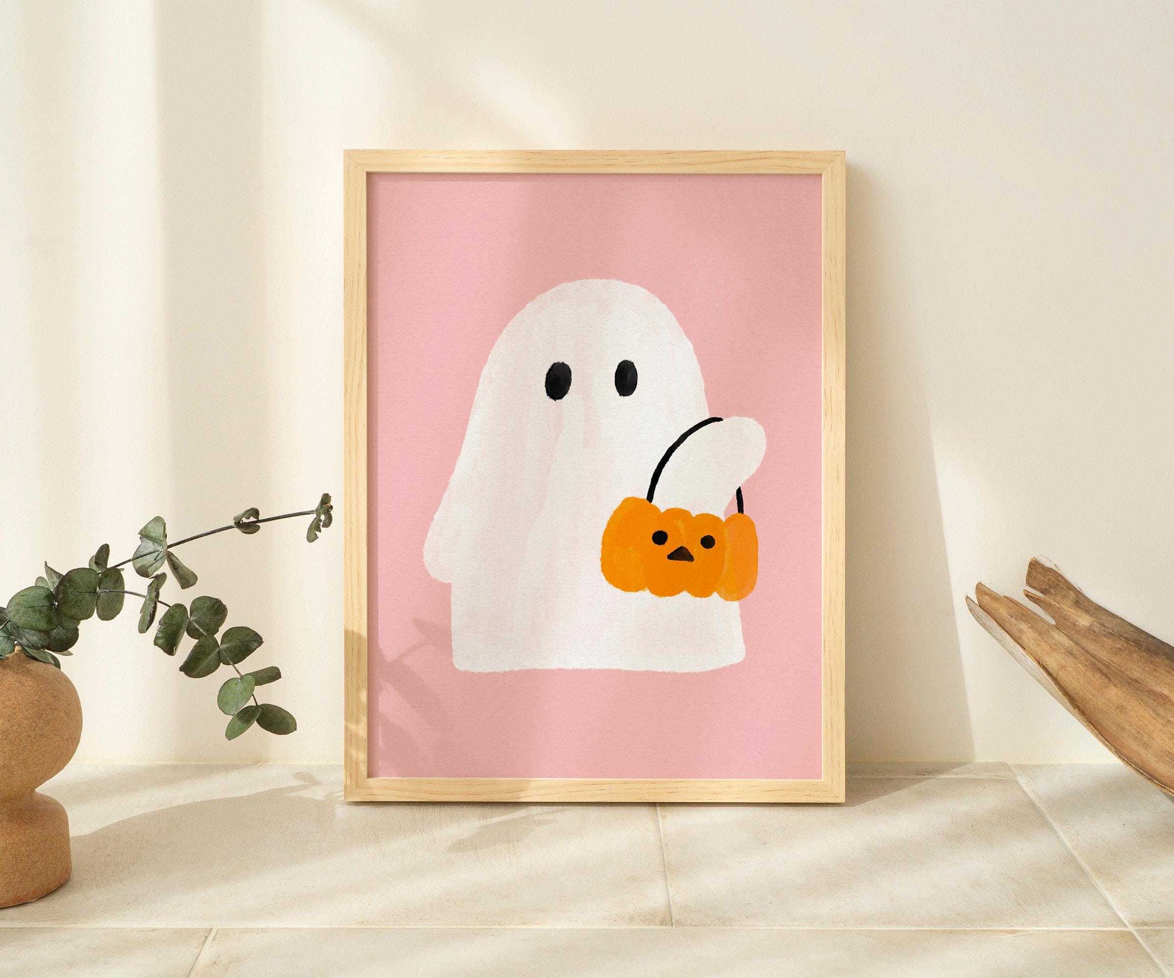 Halloween Printable Wall Art Ghost | Cute Funny Halloween Print | Jack ...