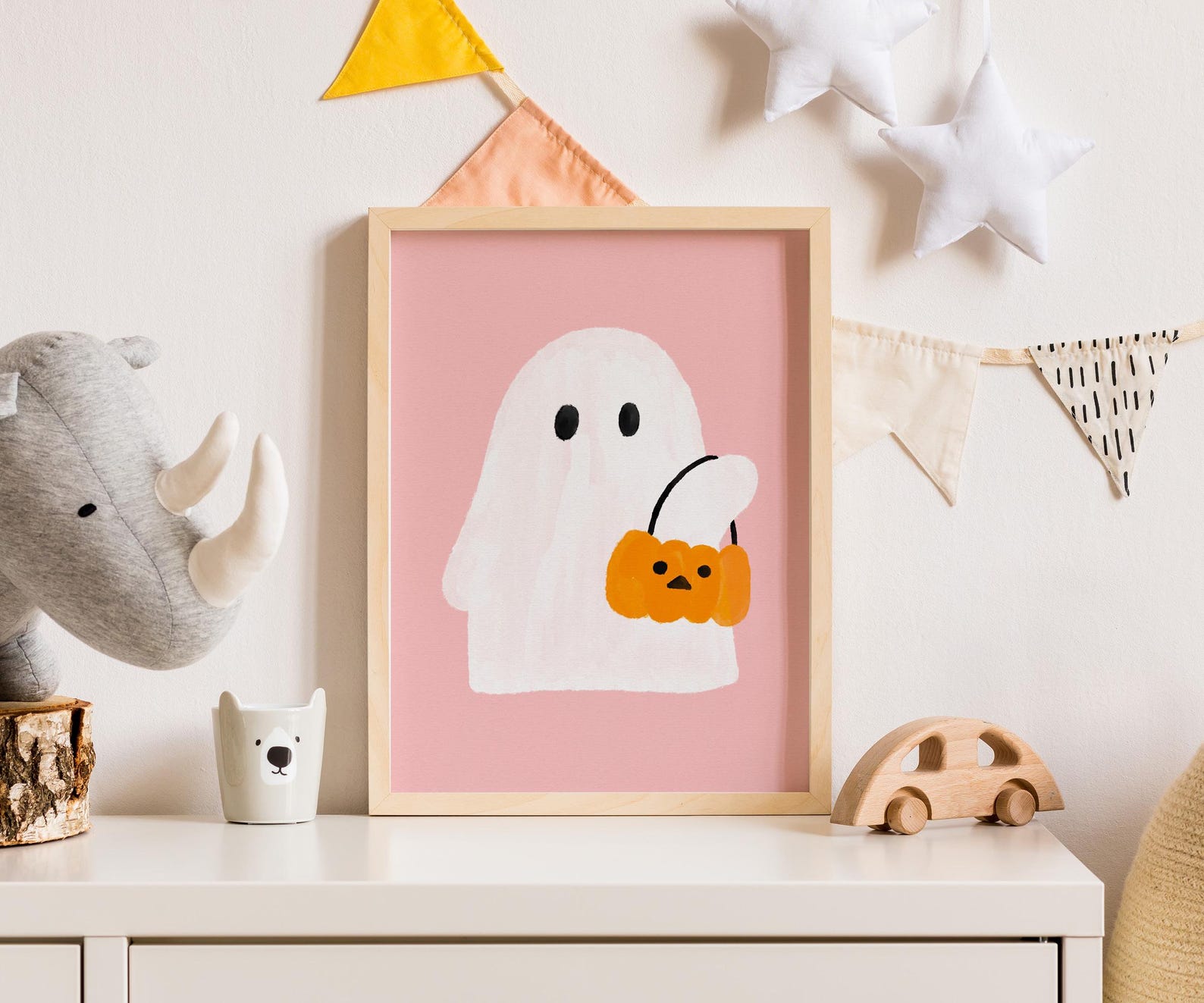 Halloween Printable Wall Art Ghost | Cute Funny Halloween Print | Jack ...
