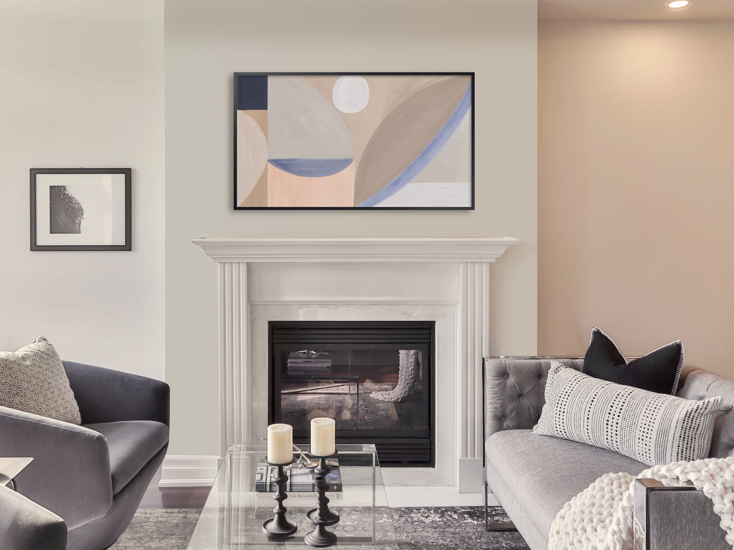 Frame TV Art Abstract Samsung TV Art Mode Digital Modern Art Etsy