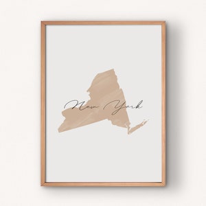Carte de l’État de New York Carte de New York imprimable