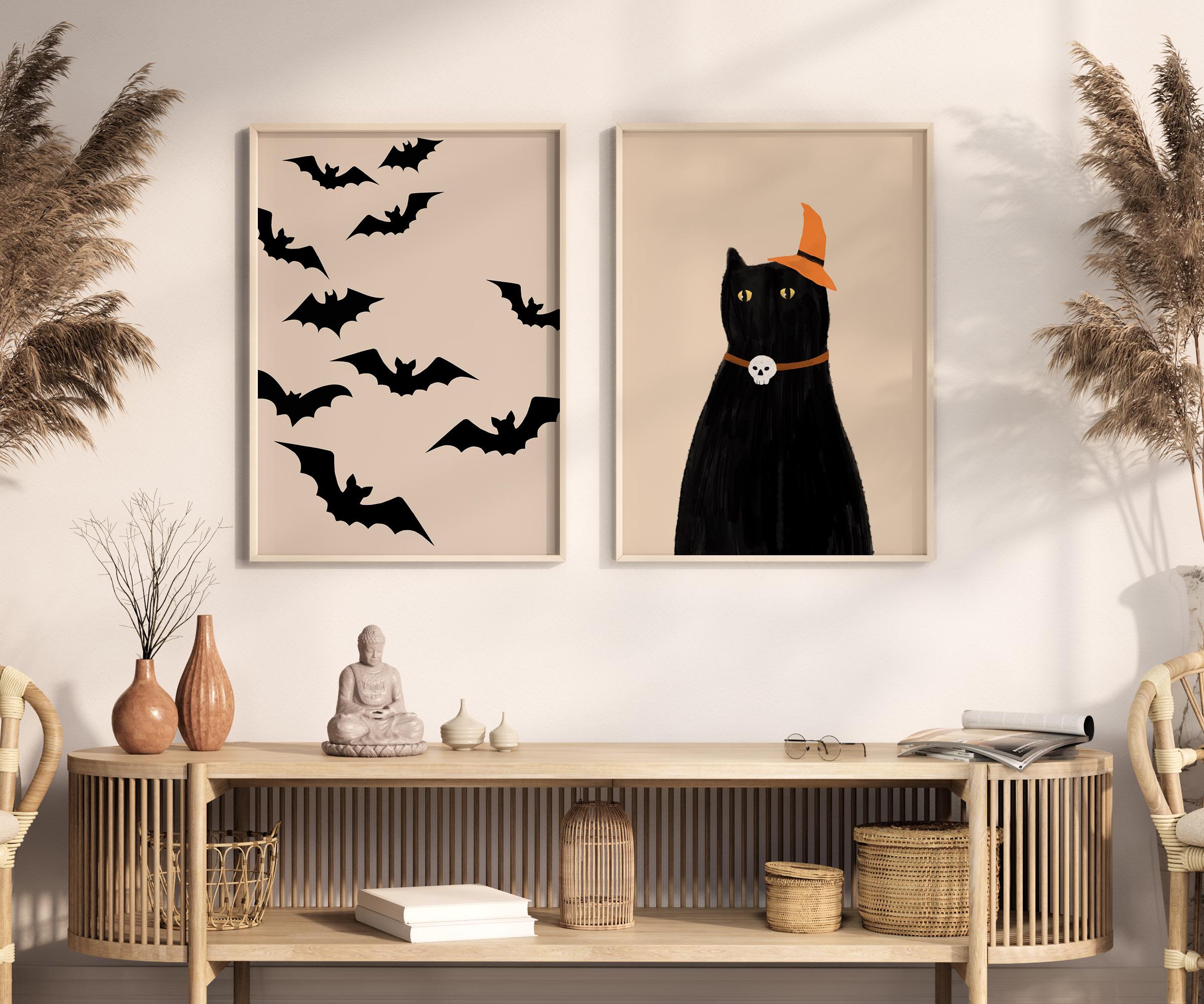 Halloween Gallery Wall Set | Spooky Home Decor | Printable Wall Art ...
