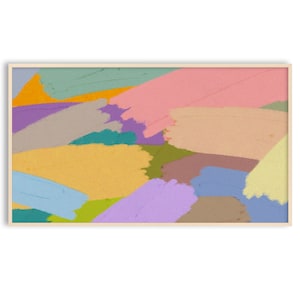 Frame TV Art Colorful Abstract Painting | Textured Modern Art | Eclectic Home Decor | Digital Download