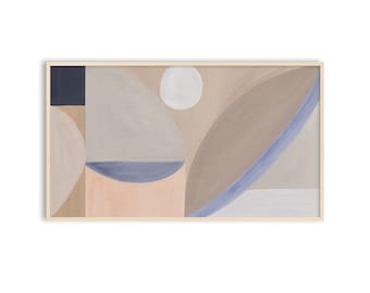 Abstract Samsung Frame TV Art, Modern Geometric Shapes (Digital Download)