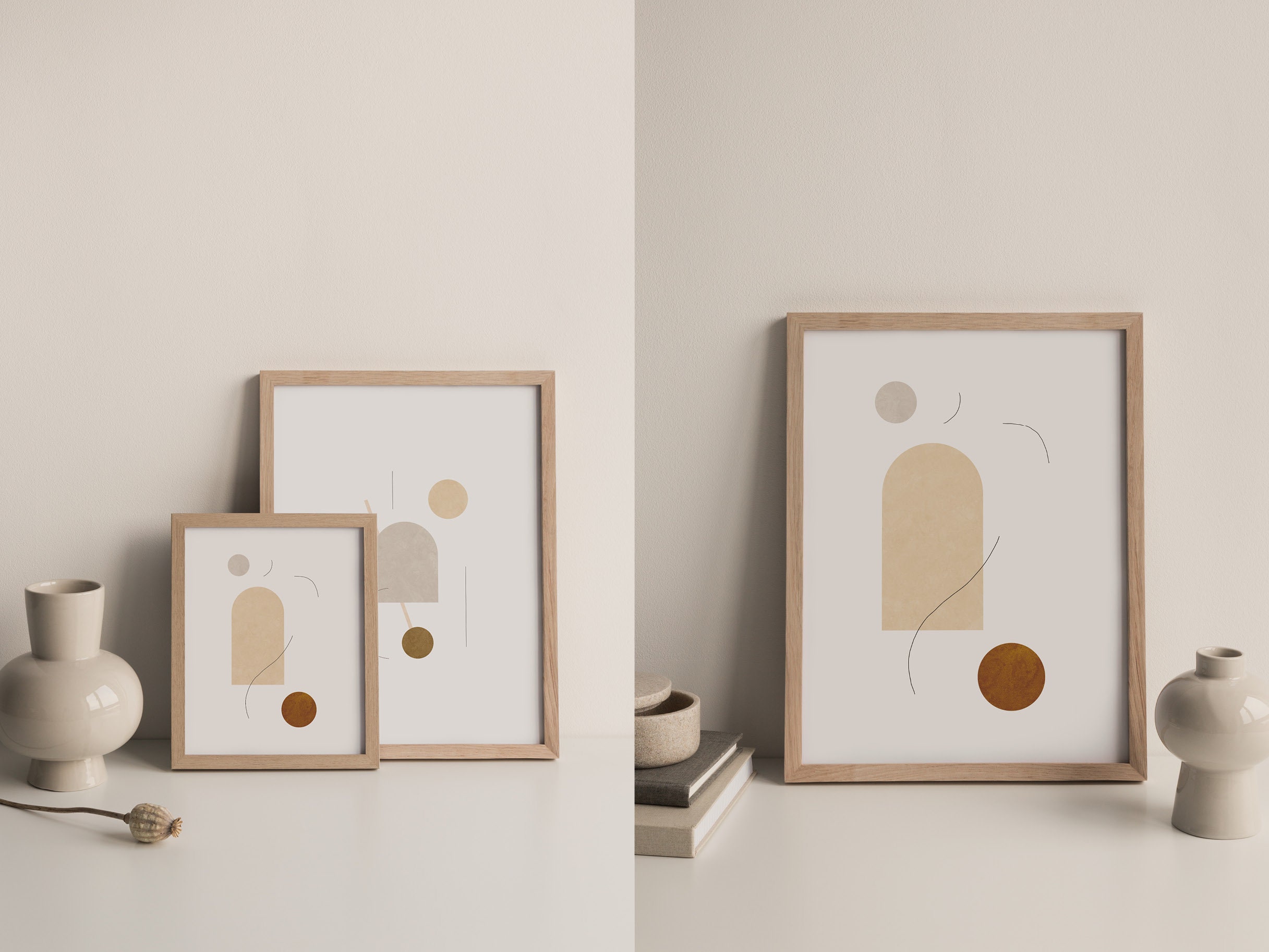 Minimalist Abstract Painting Wall Art Imprimable Aesthetic Etsy