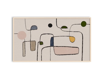 Samsung Frame TV Art 4K abstract, modern schilderij, direct downloaden