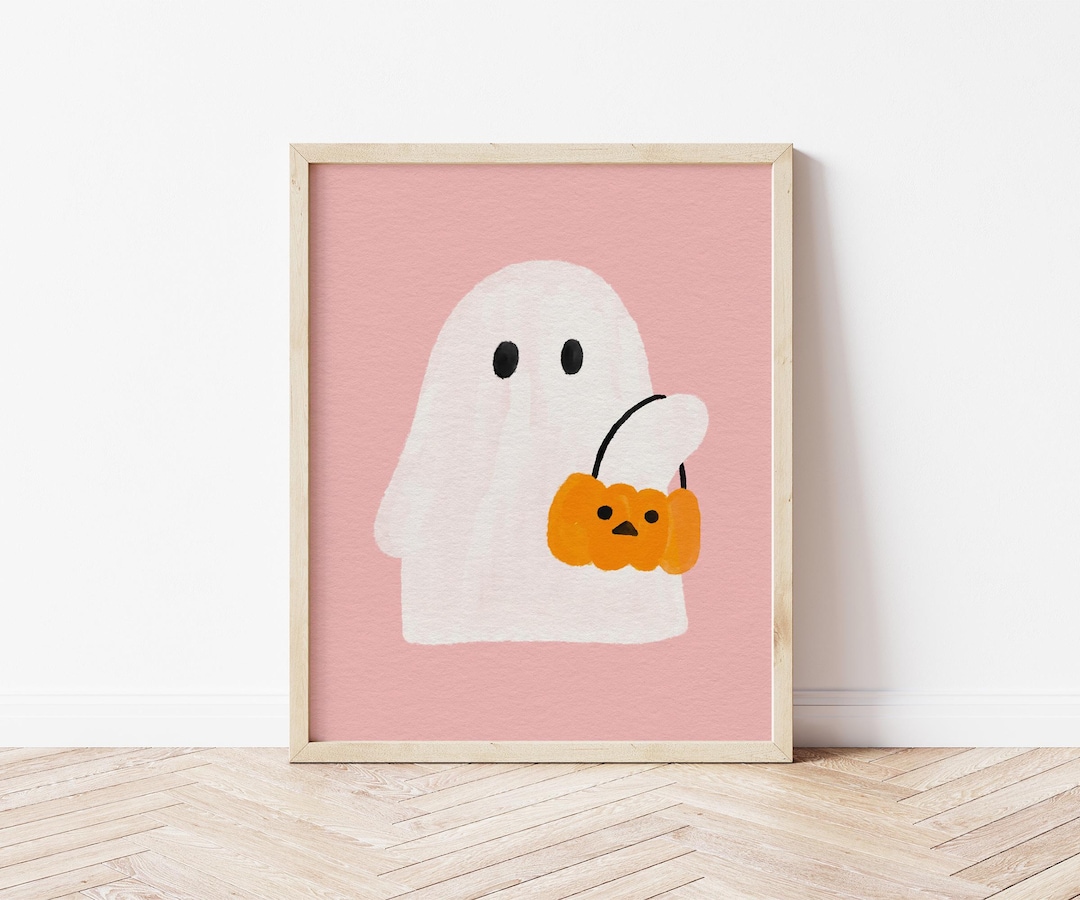 Halloween Printable Wall Art Ghost | Cute Funny Halloween Print | Jack ...