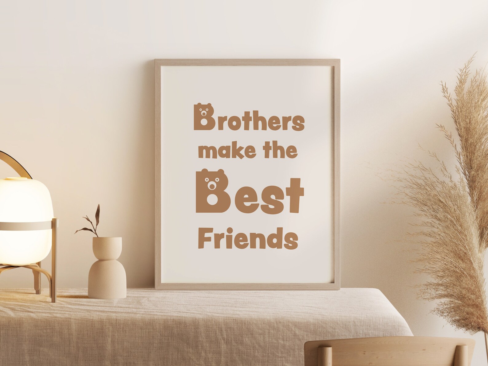 Brothers Make the Best Friends Wall Art Printable Boy Nursery Etsy
