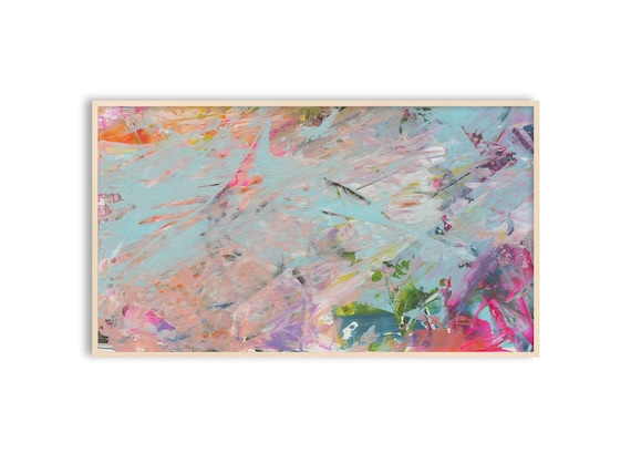 Samsung Frame TV Art Modern Abstract Painting Spring Instant - Etsy
