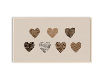 Valentine's Day Frame TV Art, Heart, Minimalist Samsung TV Art, Instant Download
