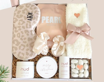 Mothers Day Gift Box Personalized Birthday Gift For Her, Spa Gift For Women, Self Care Package, Hygge Gift For Best Friend Mom Sister Wife