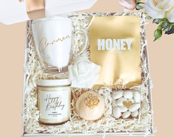 Birthday Gift For Her, Personalized Spa Box, Self Care Package For Women Custom September Bday Basket, Friend Mom Sister Wife Girlfriend