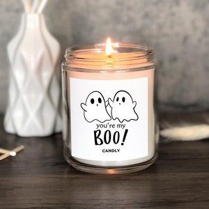Cute Ghost Candle, Funny Gifts Fior Him, Halloween Candle Youre My Boo, Husband Wife Gift, Girlfriend Boyfriend Gifts, Fiancé Birthday ACjar