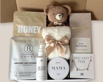 First Pregnancy Gift Box Expecting Mom Gift Basket, New Mom Mothers Day Gift Congrats New Baby Newborn Gift Pregnant Postpartum Care Package