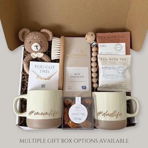 New Parents Gift Box, Expecting Parents Care Package, Future Mom and Dad To Be Gift Set, Baby Shower Gift, New Baby Gift Basket, Mommy Daddy