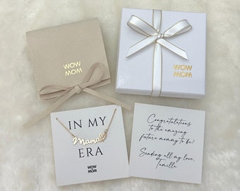 Mama Necklace Gold, New Mom Gift Jewelry, Congrats Baby Gift, Pregnancy Announcement, Future Mama, Expecting Mommy Gift For Pregnant Women