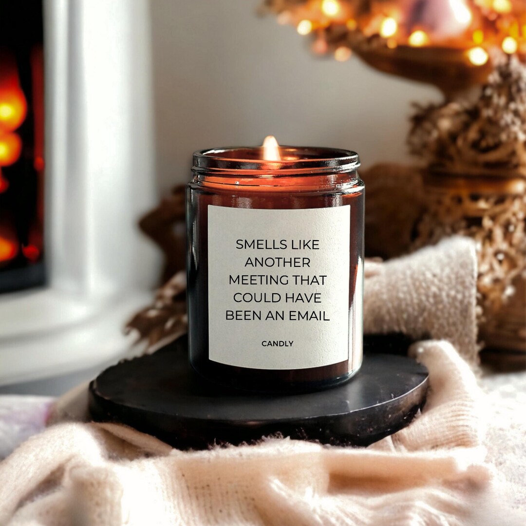 Funny Coworker Gift Smells Like Candle for Husband Wife Sister Mom Dad ...