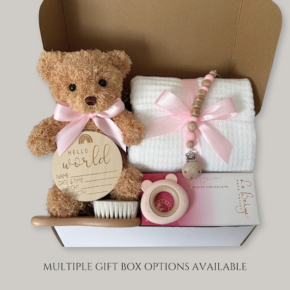 New Baby Girl Gift Box, Baby Shower Gift Girl, Welcome Baby