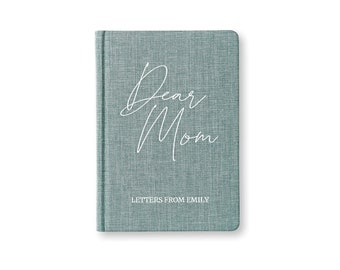 Dear Mom Letters To Mom, Personalized Birthday Gift From Daughter Son Kids, Unique Mother Of the Bride Gift Idea, Hardcover Journal Notebook