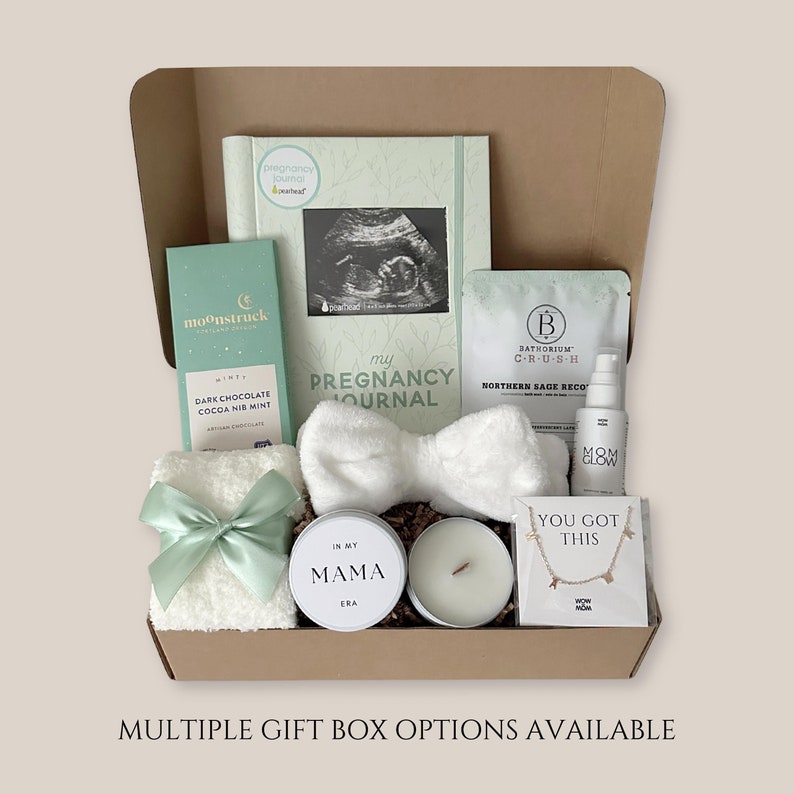 Pregnancy Gift Box, Expectant Mom Gift, Future Mom Gift, New Mama Self Care Package, Expecting First Time Mom To Be Gift For Pregnant Women - Giftella luxury gift boxes, handmade baby gifts, First Mothers Day Gift, 1st Mother Day,