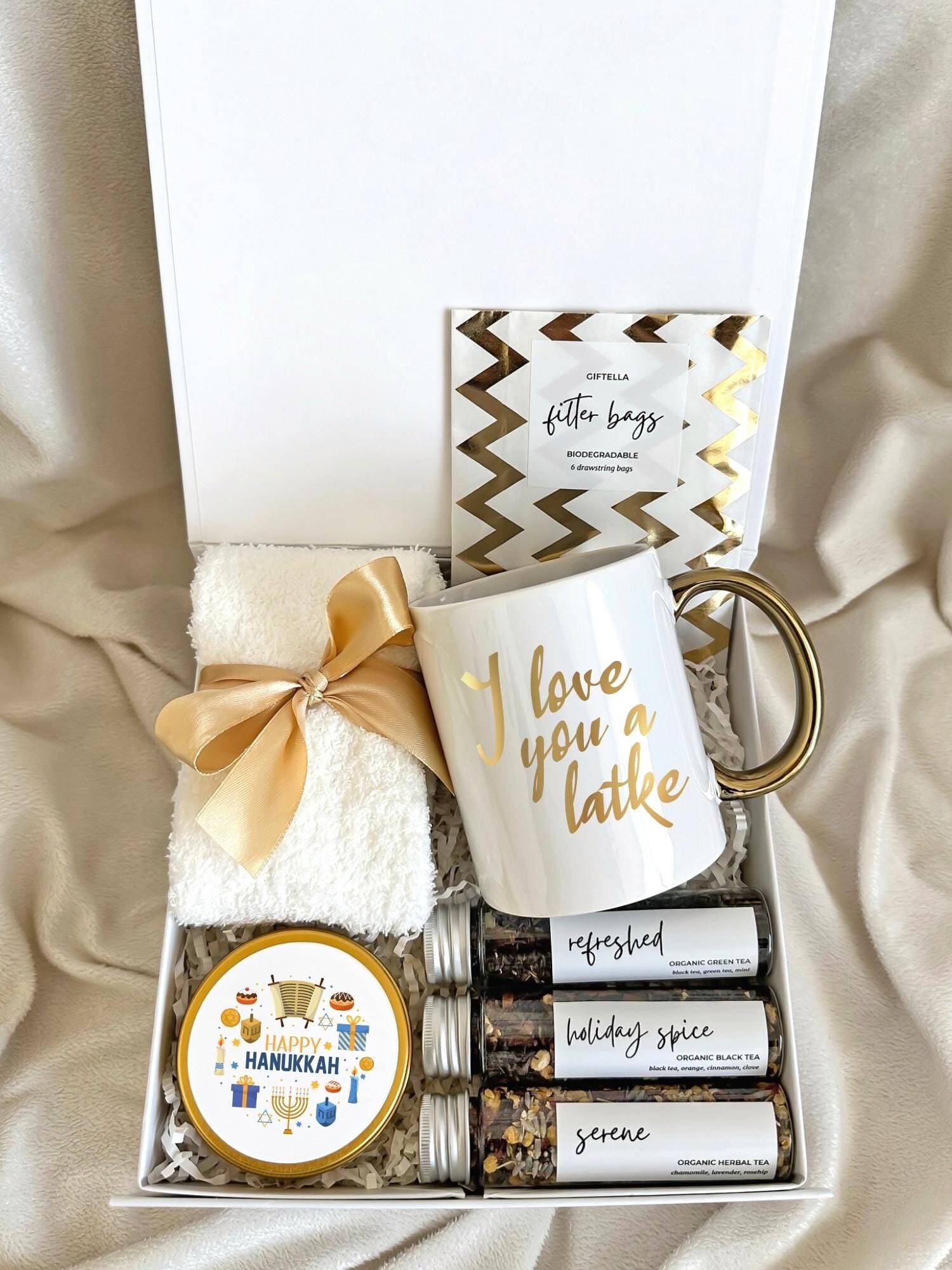 Hanukkah Gift Box, Hostess Gift Idea, Holiday Care Package For Jewish  Friends Family Mom Dad Sister Brother Bubbe Zayde, I Love You a Latke