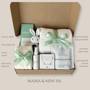 Future Mom Pregnancy Care Package, Expecting Mommy Prenatal Gift Box, New Mom To Be Mothers Day Basket, Mama Self Care For Pregnant Women Mama & Mini M1