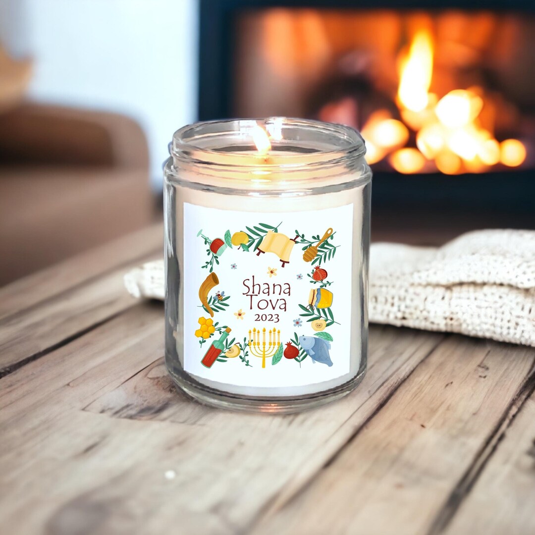 Shana Tova Rosh Hashanah Gift Candle Rosh Hashana Table Decor Etsy