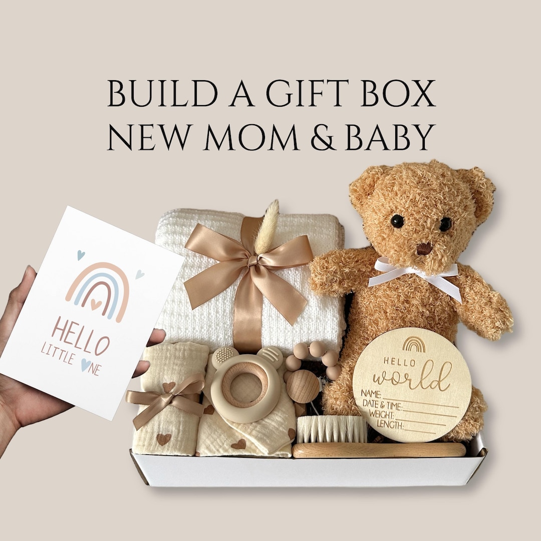 Build New Baby Gift Box - Baby Shower, Gender Reveal, Welcome Newborn ...