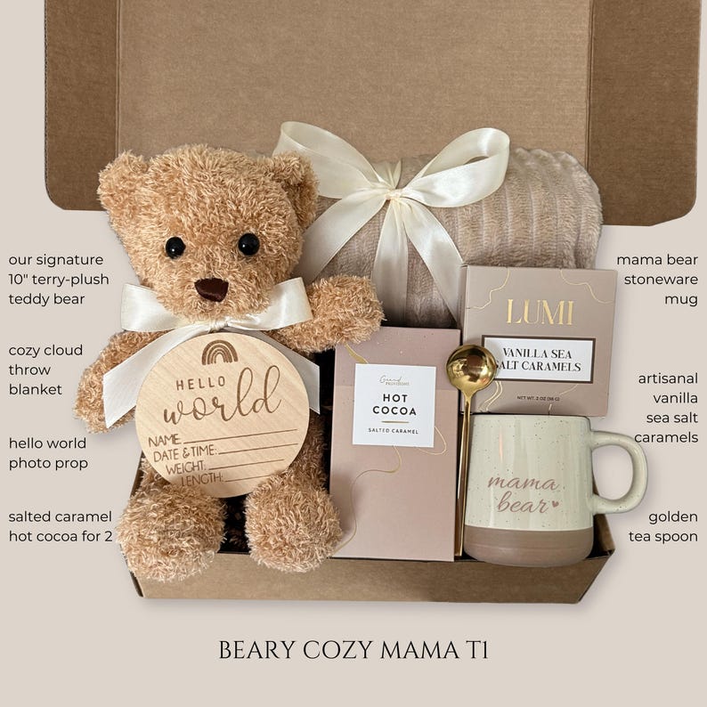 New Mom Gift Box, Baby Shower Gift, Mom and Baby Gift Set, Newborn Gift, Postpartum Care Package, Gender Neutral Gift for New Mom, Baby gift, Unique Newborn Baby Gift, Congrats Expecting Mommy Daddy Basket, Pregnancy Announcement Gift Announcing Future Mom Dad To Be, Christmas Xmas Holiday Gift, Postpartum Care Package, Gender Neutral Set - Giftella