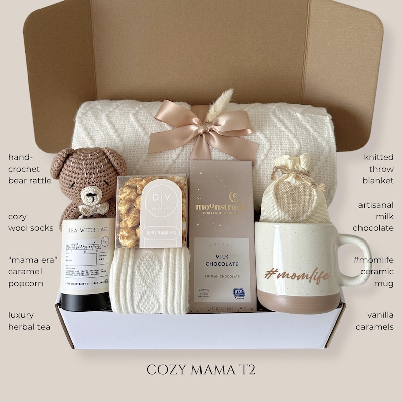 New Mom Gift Box, Baby Shower Gift, Mom and Baby Gift Set, Newborn Gift, Postpartum Care Package, Gender Neutral Gift for New Mom, Baby gift, Unique Newborn Baby Gift, Congrats Expecting Mommy Daddy Basket, Pregnancy Announcement Gift Announcing Future Mom Dad To Be, Christmas Xmas Holiday Gift, Postpartum Care Package, Gender Neutral Set - Giftella