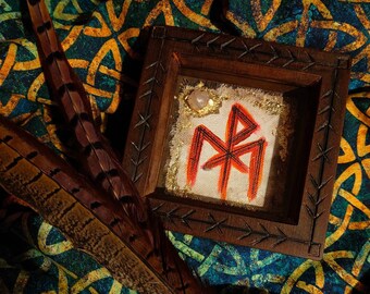 Liebe Bindrune Talisman Box, Freya - Altar Dekor