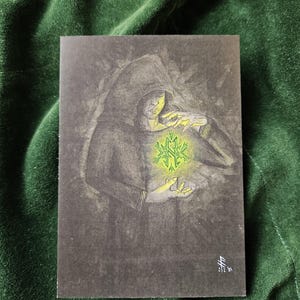 Loki&#39;s Labyrinth Part 3 - Bindrune Altar Card, Viking Art Print