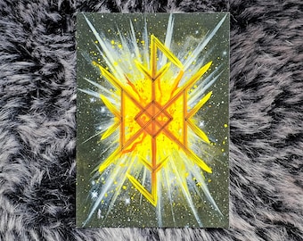 Bindrune Art Print: Ending the cycles which have bound us - Norse Pagan Altar Card