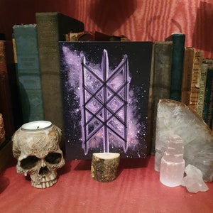 Web of Wyrd - Carta dell'altare di Bindrune, stampa artistica vichinga