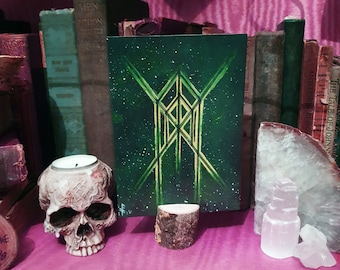 Heart opening, Heart Healing  - Blank Greetings Card - Viking Bindrune Art Card