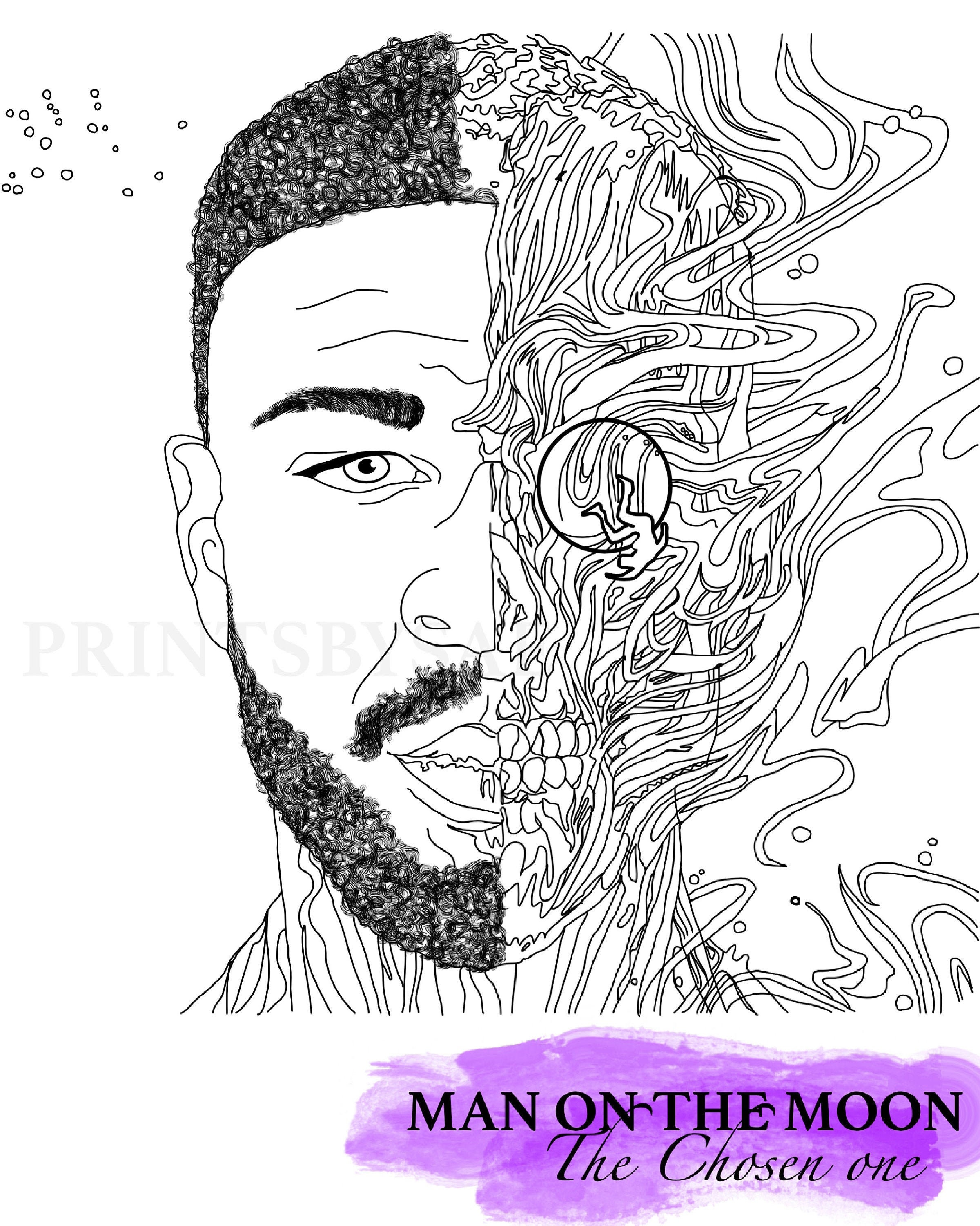 Kid cudi tapestry man on the moon hotsell