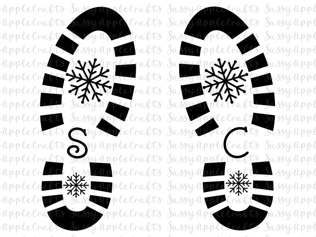 Santa Boot Prints SVG, Digital File, Download Design, PNG, Christmas ...