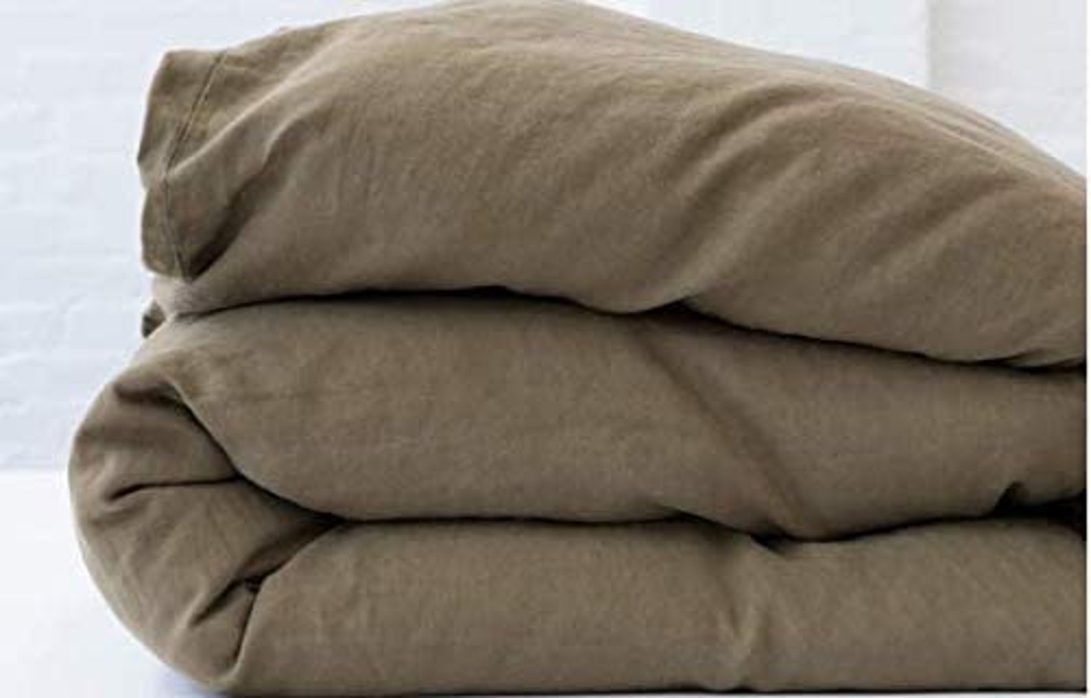 100 Belgian Pure Linen Flax Duvet Cover with Two Shams Etsy